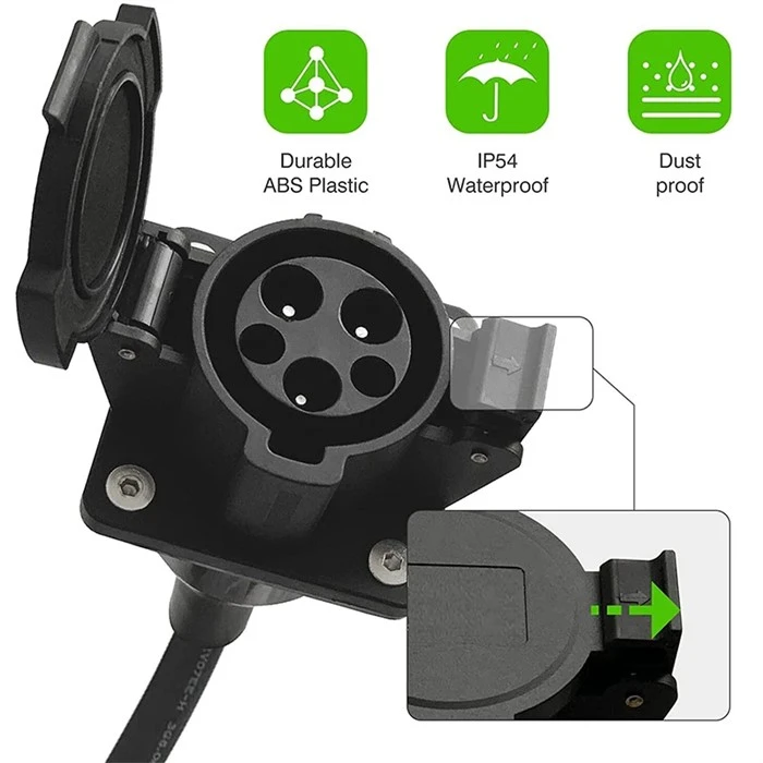 50A J1772 Electric Car Inlet Socket